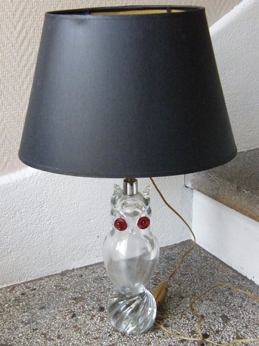 Lampe chouette hibou cristal - chouette,