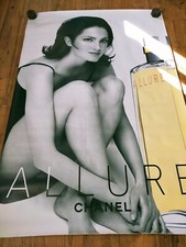 PARFUM CHANEL ALLURE AFFICHE PUBLICITAIRE 120 X 175 PARFUMERIE COSMETIQUE MODE