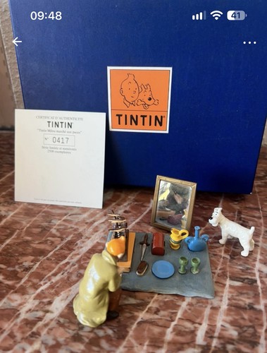 Tintin figurine numérotée - tintin,