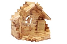 Crèche en bois d'olivier