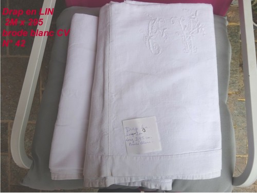 Ancien grand drap en - 42),