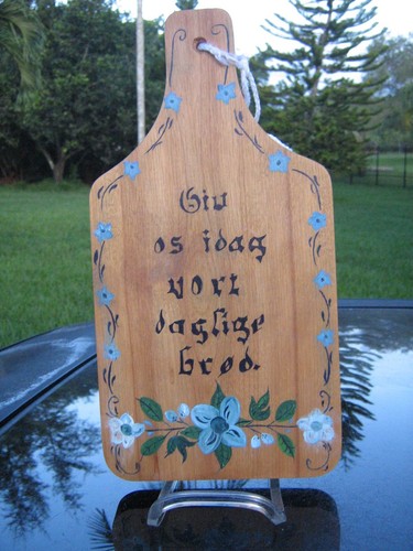 Wooden cutting board hand - cutting,