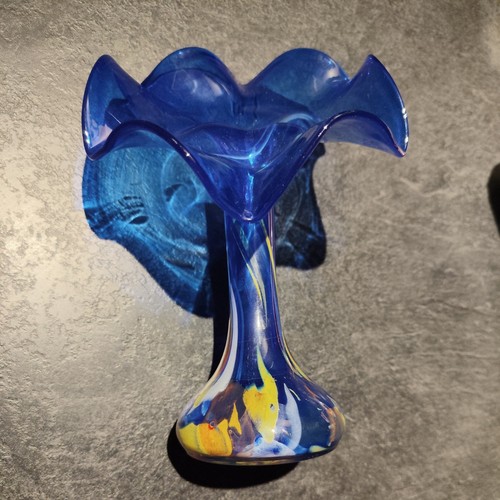 Murano vase bleu - , cobalt