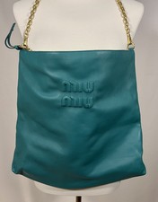 Sac bandoulière vert bleuet - Miu Miu