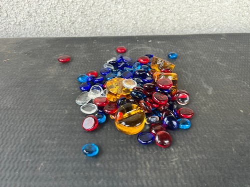 Lot galets verre coloré - de,