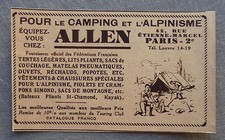 Publicité ALLEN Alpinisme