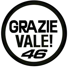 1 stickers valentino rossi , grazie vale , vr46 , autographe, signature 5