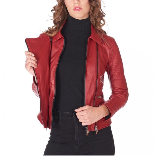 Veste cuir motard manteau - veste,