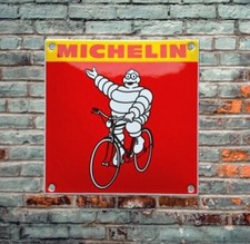 Plaque émaillée MICHELIN Vélo enamel sign emailschild