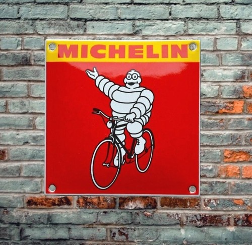Plaque émaillée michelin - émaillée,