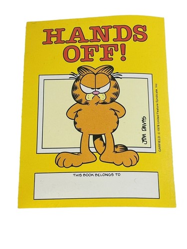 Garfield name bookplate hands - garfield,