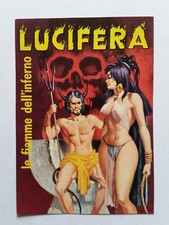 LUCIFERA Carte Publicité 70 Italie BD Elvifrance Erotisme Démon Diable Satan