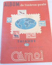 ALBUM TIMBRE POSTE THIAUDE édité pour le CHOCOLAT CEMOI