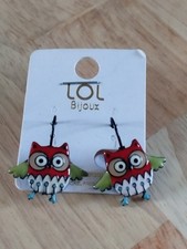 Boucles oreilles chouettes - d'oreilles,