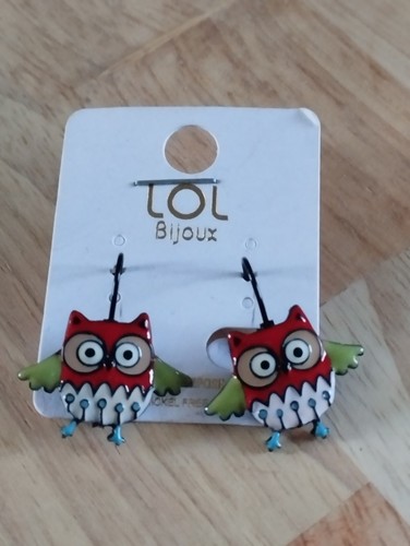 Boucles oreilles chouettes - d'oreilles,