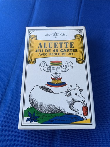 Ancien jeu cartes aluette - de,