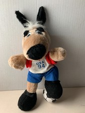 MASCOTTE PELUCHE STRIKER FIFA WORLD CUP USA 94 - COUPE DU MONDE 1994