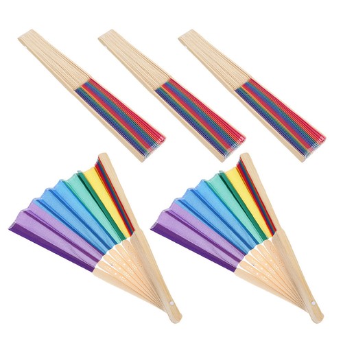 Pcs éventail arc ciel - 5, arc-en-ciel