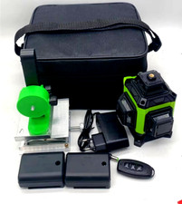 Niveau Laser 4D- 4 Lignes  360° Autonivelant, Télécommande, Support mural.