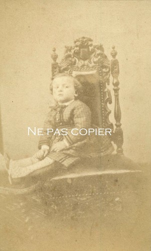 Portrait enfant vers 1870 - d'enfant,