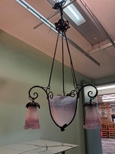LUSTRE art déco en fer forgé
