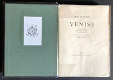 Venise / gravures de Paillard, texte de Henri de Régnier / 1912 EO / 100 ex