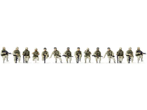 Preiser 14x soldats - soldats, us