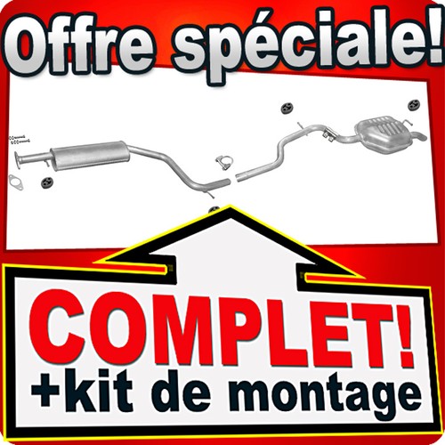 Ligne pot échappement pour - pot,