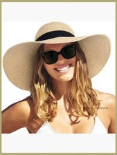 Paper Straw Sun Hat with UPF