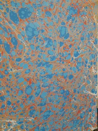 Papier marbré cuve de - cuve,
