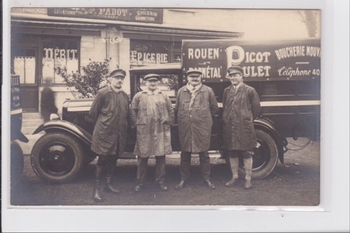 Rouen carte photo - carte, camion