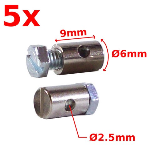 Serre cable 6mm 9mm percage - 5x,