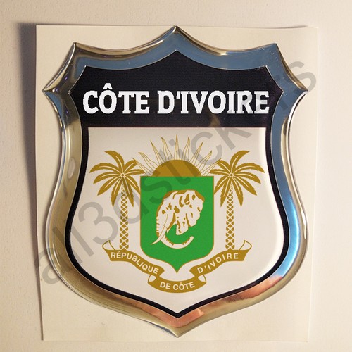 Autocollant côte ivoire - autocollant, d'ivoire