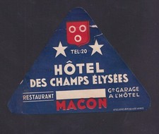 Ancienne  étiquette  bagage