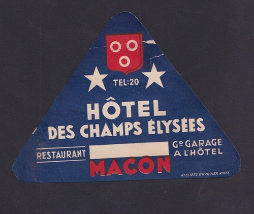 Ancienne étiquette bagage - ,