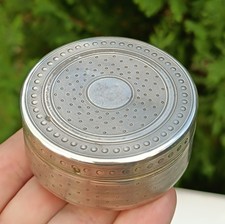 boite argent minerve paris moussani storm silver box guilloche antique vintage
