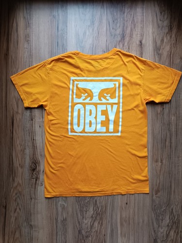 Shirt obey jaune visuel - jaune,