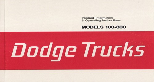Manuel propriétaire dodge - manuel,