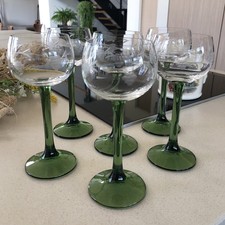 6 verres à vin blanc d'Alsace