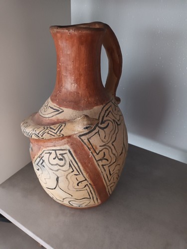 Vase ethnique terre - , cuite