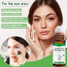 3-in-1 Castor Oil Roll on for Eye,Face,Body Skin,Certified Organic Cold Press;'/
