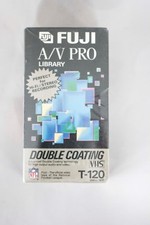 New Fuji Blank VHS 3 pack with A/V Pro VHS Double Coating T-120 and HQ general 