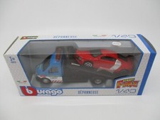 AU168 BURAGO TRANSPORT SERIES 1/43 CAMION DEPANNEUSE + AUDI R8 REF 12118