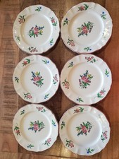 Lot de 6 assiettes plates dessert Lunéville KG