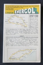 L'HUILE ENERGOL Circuit #18 Nîmes Millau Montpellier bidon oil can garage