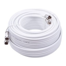 Câble Coaxial pour antenne satellite TV de 50 m métré TWIN 2x19 VAtC Blanc Diamè