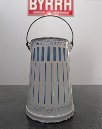 Ancien pot lait tôle - ancien,