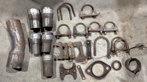 Lot muffler clamps tubing - lot,