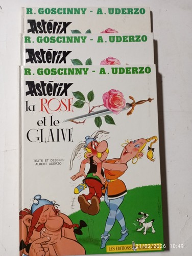 Trois asterix rose et - bd,