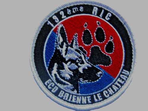 Ecusson chien infanterie - ecusson,